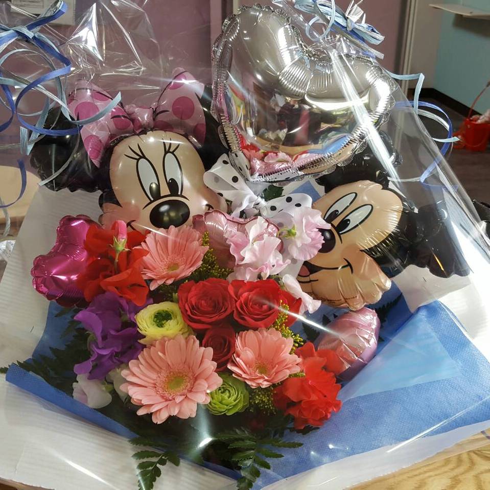 ミッキー＆ミニーのバルーンアレンジ