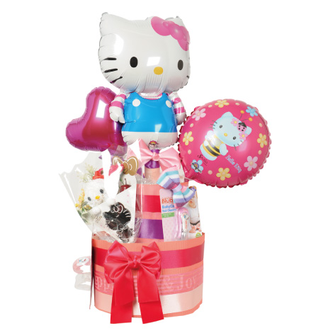 キティのおむつケーキイメージ