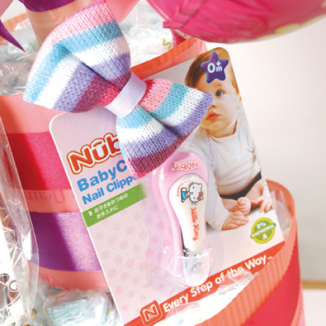 キティのおむつケーキイメージ