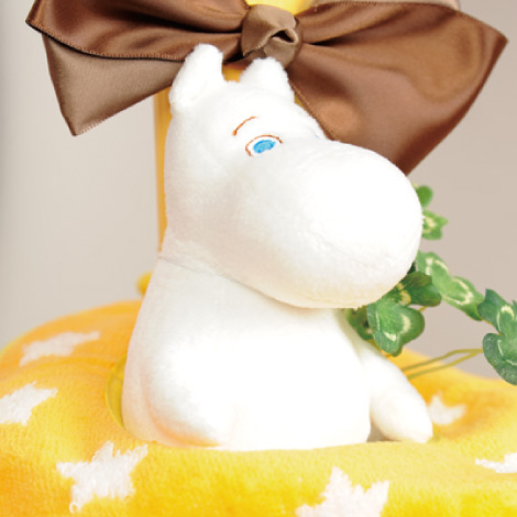 ムーミンのおむつケーキイメージ