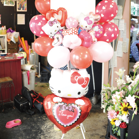 バルーンスタンド花イメージ