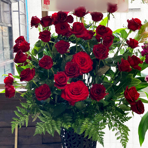 選べるバラスタンド花イメージ