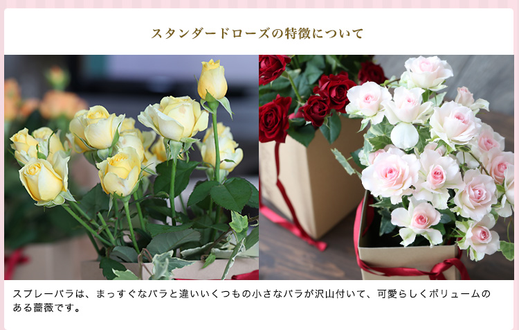 熊本阿蘇村上バラ園 花瓶付スプレーローズ 商品の特徴