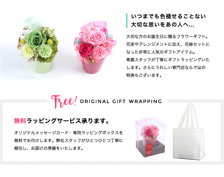 プリザーブドフラワー キャンディーカップ 商品の特徴