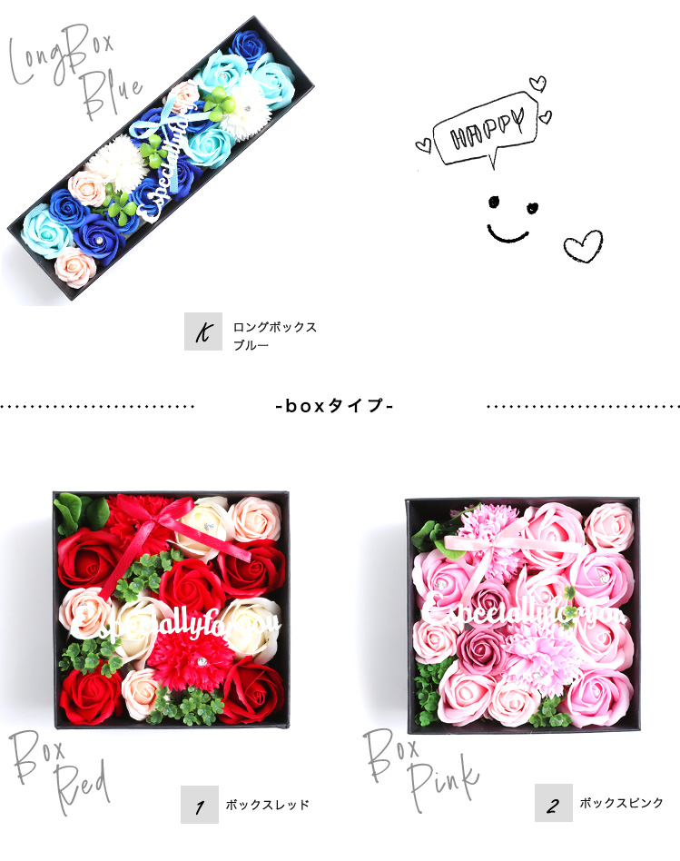 ソープフラワー＆シャボンフラワー BOXイメージ 商品の特徴