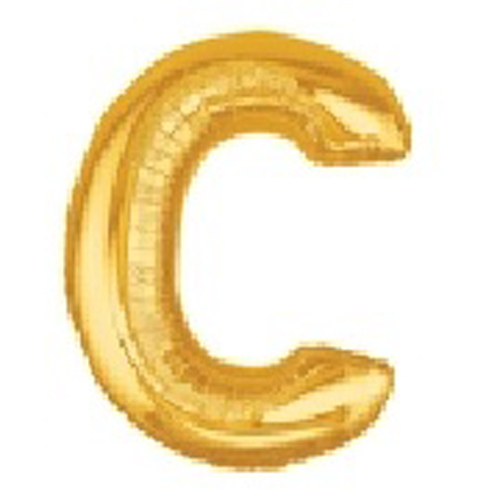 文字バルーン（ゴールド）『C』