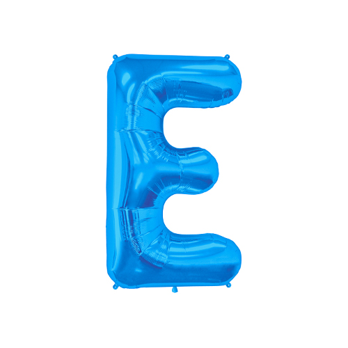 文字バルーン（ブルー）『E』