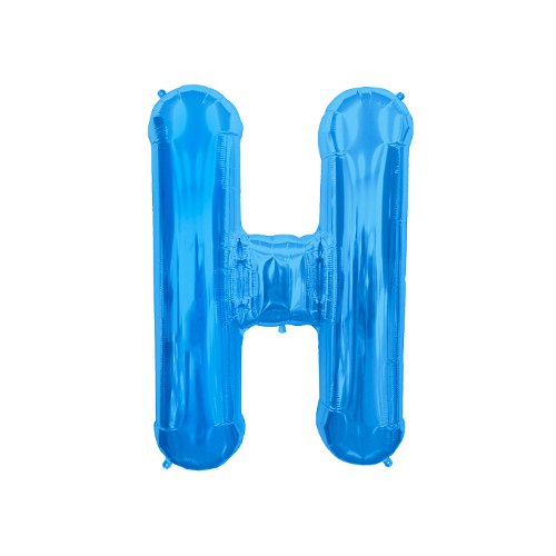 文字バルーン（ブルー）『H』