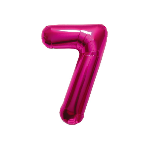 文字バルーン（ピンク）『7』