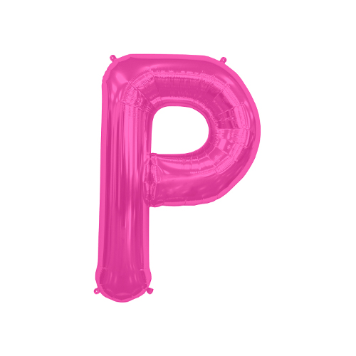 【MOJ99】文字バルーン（ピンク）『P』