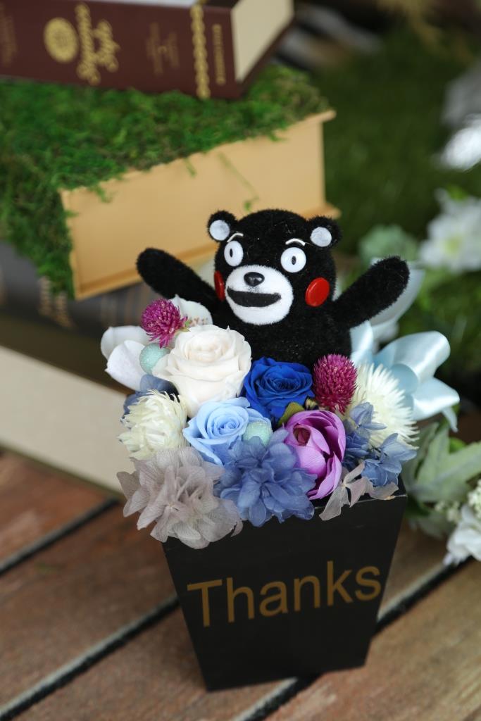 メッセージくまモンアレンジ（ブルー）